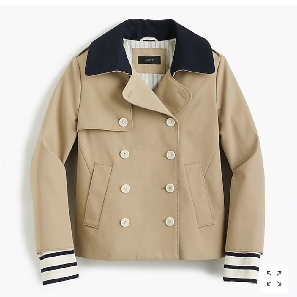 JCrew cropped trench coat